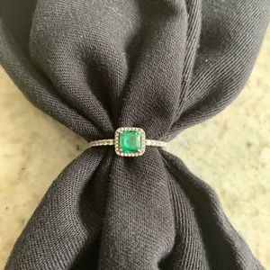Pandora Emerald Ring — size 9